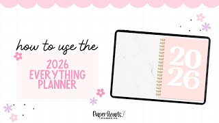 2026 Paper Hearts Everything Digital Planner Walkthrough