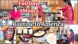 Pakistani MOM Full Day Routine With Kids| Kids MEAL Ideas | GROCERY RESTOCK 🇺🇸🧡