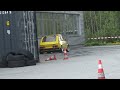 automobilslalom amc regen 2023 crash highlights