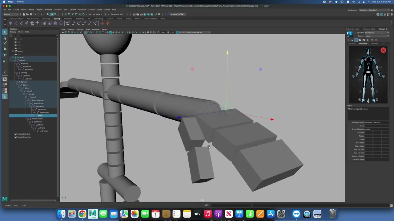 Rigging A Model Part 1 Youtube