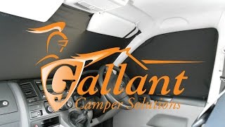 Gallant VW T5 T6 Cab Blinds Demonstration