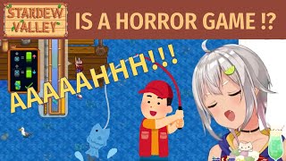 [Eng Sub] Hayama screams in Stardew Valley fishing as if she's playing a horror game [Nijisanji]