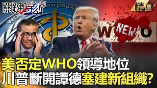 @ebcCTime 精選│川普斷開譚德塞！美否定WHO領導地位 將建新組織？-劉寶傑 黃文華 黃世聰 李正皓 吳子嘉 高虹安 姚惠珍 王瑞德