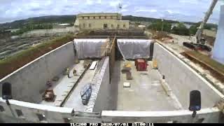 Sedimentation Basin Construction Timelapse