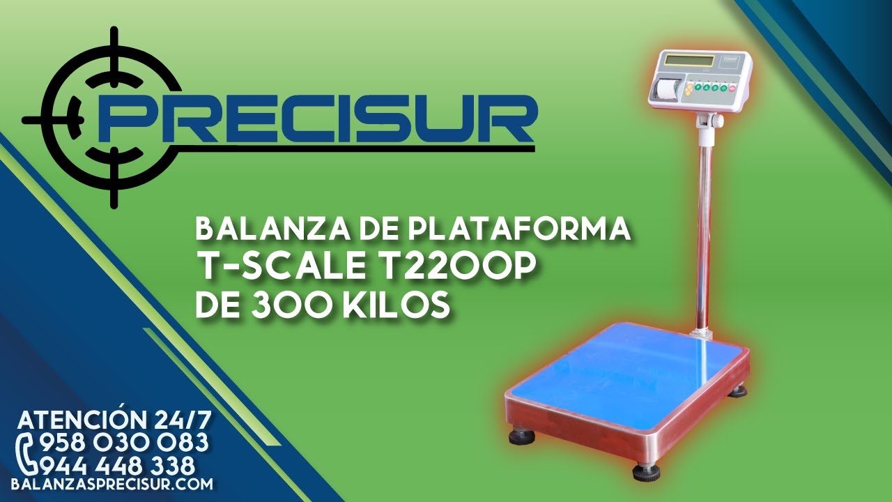 🆗 Balanza De Plataforma T-Scale T2200P De 300 Kilos - YouTube