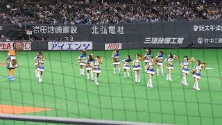 ＜2019.5.21楽天戦＞ファイターズガールとポリーちゃんによるオープニングダンス「風に乗れ 」