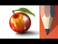 How to paint a simple apple with Autodesk Sketchbook Mobile