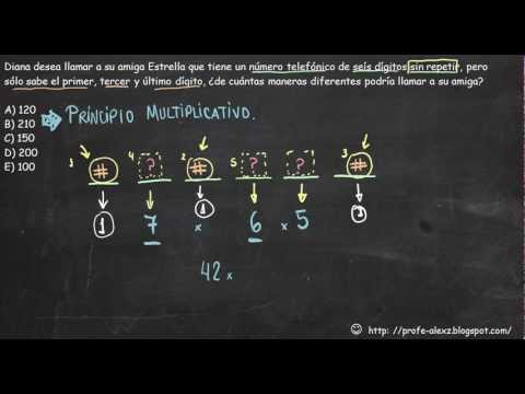 Principio Multiplicativo Problema 108 - YouTube