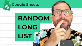 How To Randomize a Long Sequence in Google Sheets