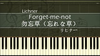 勿忘草（忘れな草）【ピアノ】リヒナー