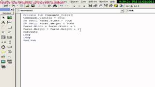 Visual basic 6.0 form slider