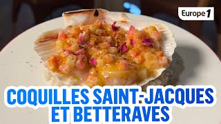 Coquilles Saint Jacques et betteraves