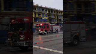 Burnaby Fire Department Engine 5 Responding