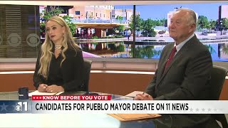 WATCH: Candidates in Pueblo mayoral runoff debate on KKTV 11 News