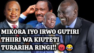 Ruto no nginya ariinuka na mikora ya Uhuru.🤣🔥