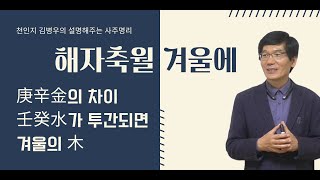 해자축 겨울에 경금, 신금의 차이/임계수의 투간/겨울의 목