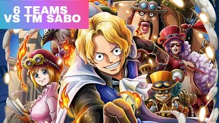 TREASURE MAP VS SABO | 8TH ANNIVERSARY | MY 6 TEAMS [OPTC] トレジャーマップvsサボ攻略 [トレクル ]