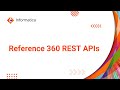 Reference 360 REST APIs