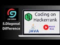 5. Diagonal Difference || Hackerrabk || JAVA
