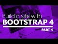 Build a website with Bootstrap 4 - Part 4:  Styling the Navbar and Hero