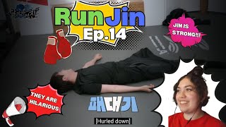 [Run Jin Ep.14] REACTION// JIN IS STRONG!!!!