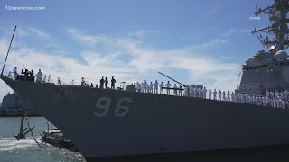 Homecoming for USS Cole and USS Bainbridge