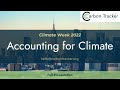 Climate Week NYC: Accounting for Climate