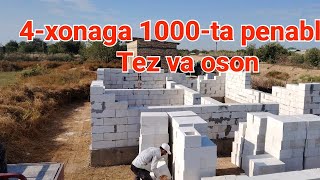 Penablokdan qurilayotgan uy 4-xonaga 1000-ta penablok tez va oson sifatli +998943393436,