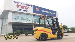 Học lái Xe nâng|Xe nâng Liên doanh TCM|Xe nâng dầu| Xe nâng điện TEU LH 0982.912.725