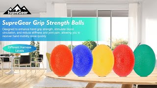 SupreGear 5Pcs Oval-shaped Hand Exercise Ball (B0C9LJGRDT)