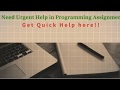 Quick Programming Assignment Help, Programming Assignment Help