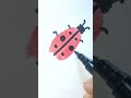 How to Draw a Ladybug🐞 | Simple Ladybug Drawing for Kids | Step by Step Drawing Tutorial | #shorts