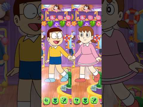 Cambio de imagen de Nobita Vs Shizuka de IZQUIERDA o DERECHA por My Talking Angela 2 #cosplay