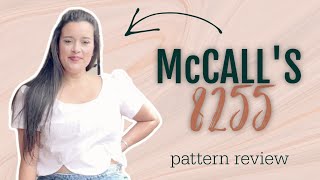 McCall's 8255 Tulip Hem Top Sewing Pattern Review