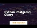 python postgresql query