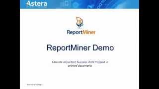 Astera ReportMiner 6 Demo