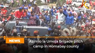 Azimio la Umoja brigade pitch camp in Homabay county