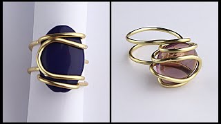 Wire Wrapped Stone Ring Tutorial