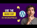 WordPress Quick Edit - Edit Your Posts The FAST Way