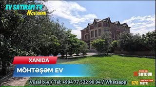 Novxanıda, 16 sotda Möhtəşəm ev Satışda! / Недвижимость в Баку / EV SATIRAM TV/ bag evleri