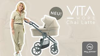 Der neue VITA HOPE in der Farbe Chai Latte | Dein Kombi Kinderwagen auf einen Blick! 💚