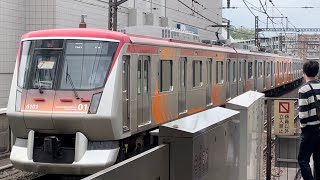 【6101F 定期回送】東急6000系6101編成（トップナンバー）が回送電車として青葉台駅1番線を通過するシーン（回133運行）2023.4.7.10:00