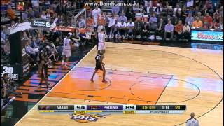 LeBron James' Steal and power slam vs Suns (2014.02.11)