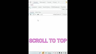 How To Scroll To Top Using JavaScript - URDU/HINDI
