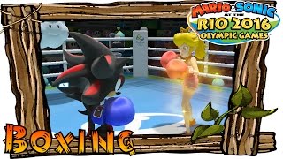 Mario and Sonic at the Rio 2016 Olympic Games Wii U - Boxing (All Characters Gameplay)