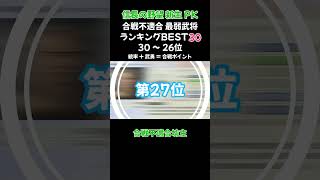 合戦不適合最弱武将ランキングBEST30　30～26位【信長の野望・新生PK】  #ランキング#信長の野望新生pk #ゲーム実況  #武将#最弱