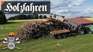 Holztransport mit Rückewagen - Juli 2023