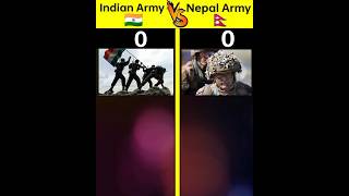 Indian Army Vs Nepal Army❓| Full comparison video🧐| #shorts #shortvideo #indianarmy
