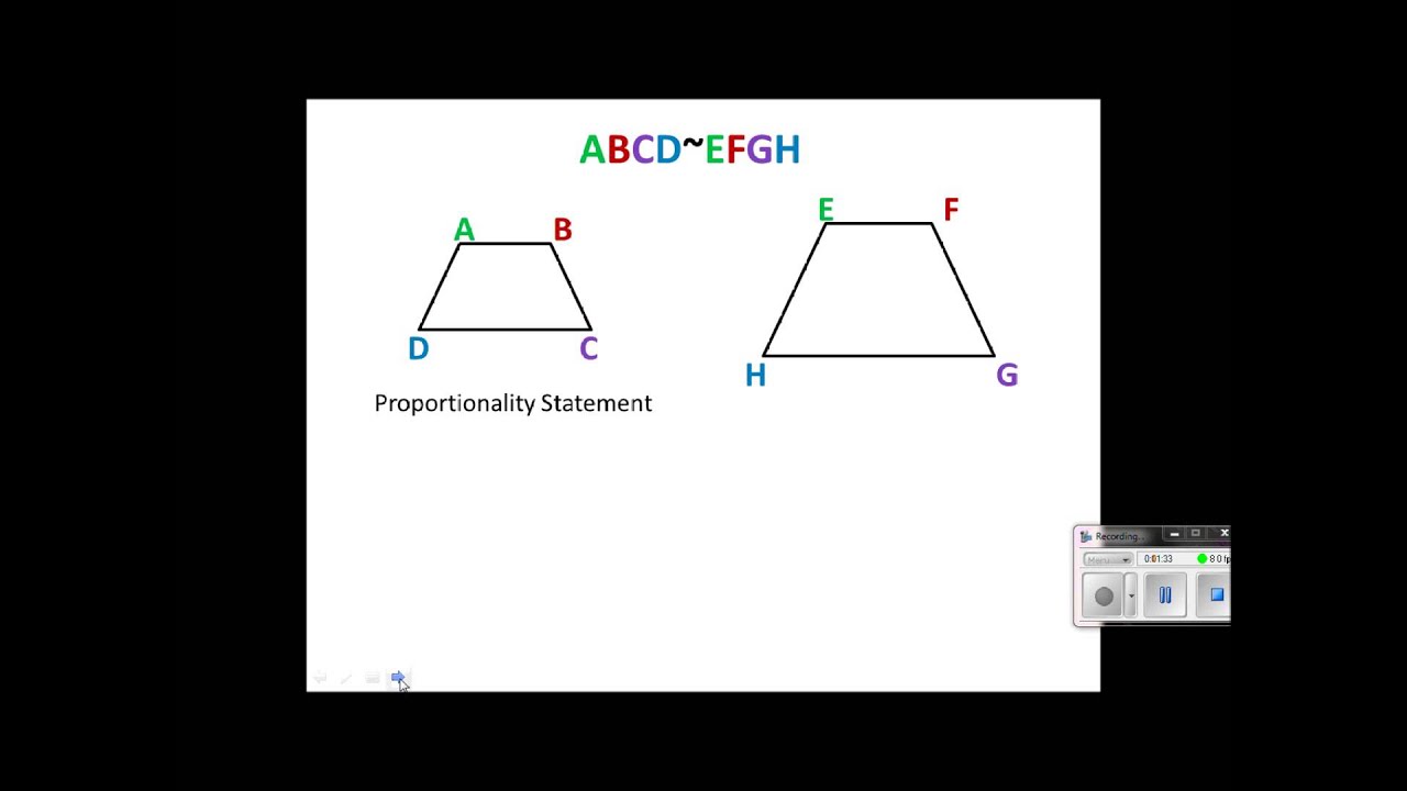 Geometry Lesson 7.2 Similar Polygons - YouTube