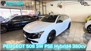 GIRO VETTURA E DETTAGLI PEUGEOT 508 SW PSE ( PEUGEOT SPORT ENGINEERED ) HYBRID4 360CV RESTYLING